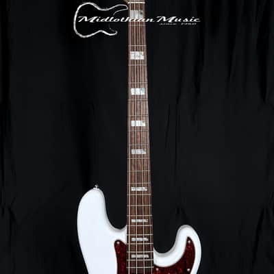 Lakland Skyline 44-64 Lakland Skyline 44-64 Custom PJ - 4-String Bass - White Gloss w/Tortoise Pickguard image 3