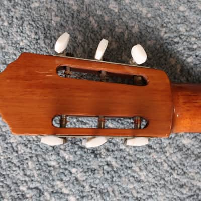 Vintage 1950-60s Geronimo Villafan La Michoacana Classical Flamenco Acoustic Guitar Made In Mexico Beautiful Design Lush Huge Tones Garrido Case image 11