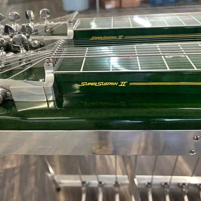 MSA Super Sustain II XL D-10 (Double Neck Ten String) 1980 - Transparent Green image 5