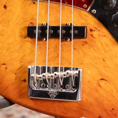 Fender Custom Shop Artisan Maple Burl Relic Jazz Bass - Honey Burst with Hardshell Case image 14