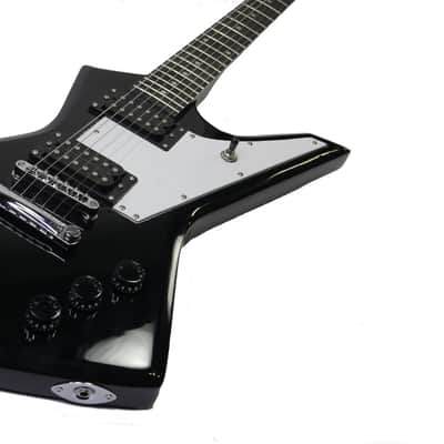 Zenison ELECTRIC GUITAR Black 6 String Right Handed Hard Rock Heavy Metal Style image 3