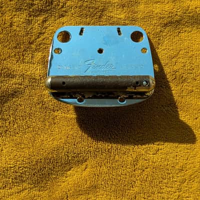 Vintage Fender Mustang Tail Piece Late 60s - Early 70s - Chrome image 2