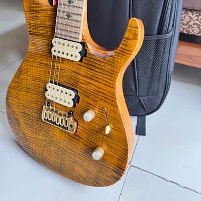 Kiesel DC600X 2023 - Vintage Yellow w/ *INSANE* Mastergrade Flame Maple Top and Fingerboard image 21