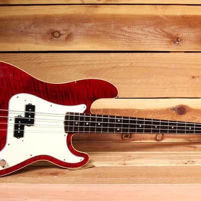 FENDER 2006 AERODYNE PRECISION BASS Flame Maple Top Red Foto FMT CIJ Japan 06768 image 2