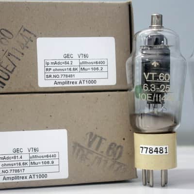 VT60 EL34 6L6 KT66 COSSOR GEC U.K Special 807 military grade Qty 1 Match Pair #778481 778517 image 1