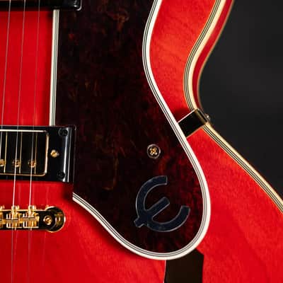 Epiphone Masterbilt Gem Archer Sheraton Electric Guitar - Cherry Red with Hardshell Case image 13