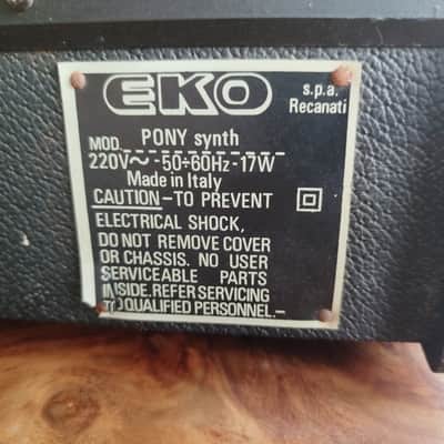Eko Pony Synth 1982, analog vintage synthesizer. image 8