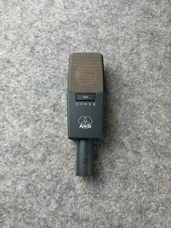 AKG C414 B XLS Large Diaphragm Multipattern Condenser Microphone 2000s - Black image 1