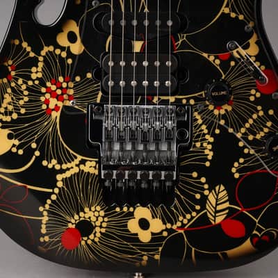 Ibanez JEM77-FP2 Steve Vai Signature - 2016 - Black Floral w/OHSC, Tags image 5