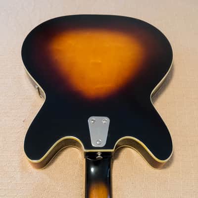 Hagstrom C-1 Concord Electric Bass  - 1966 or '67, Gloss Tobacco Sunburst - Left Handed, Lefty image 6