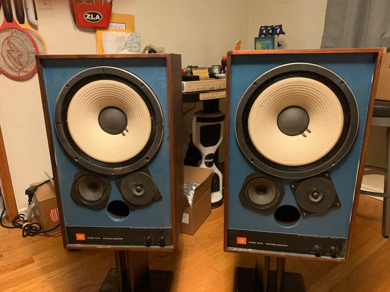 JBL 4311B  1979 Walnut, Blue Baffle, Pro Studio Monitor Series image 1