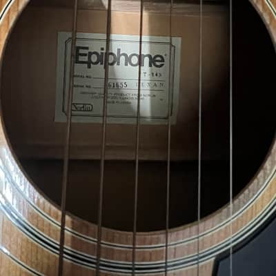 Epiphone FT-145 Texan Made in Japan Vintage No Case image 9
