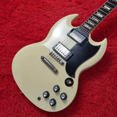 Burny RSG-60 '63 Revival Series - SG Standard - 1988 - White - Original VH-3 Pickups - Made In Japan MIJ image 3