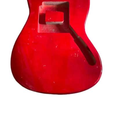 Mustang Offset Style Guitar Glossy Red Body image 1