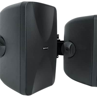 Rockville 6-Zone Commercial/Restaurant Bluetooth Amp+10 Black 6.5" Wall Speakers image 3