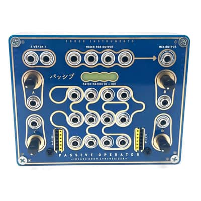 Error Instruments Passive Operator Desktop Drum Synth (Blue) image 1