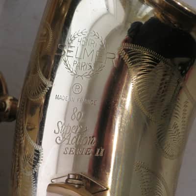 1990 Selmer SA-80 Super Action Serie II Alto Saxophone with Case image 4