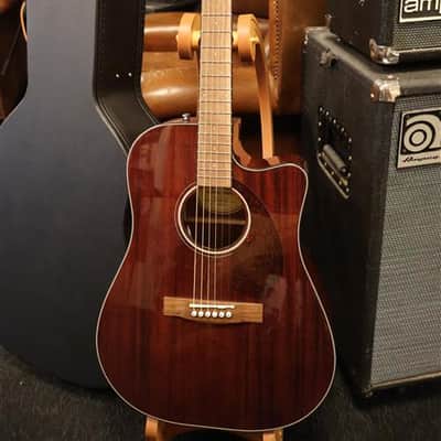 Fender CD-140SCE Dreadnought All-Mahogany w/Case (Used) image 1