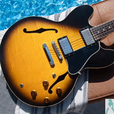 1994 Gibson ES-335 Dot Figured - Vintage Sunburst - Pro Set Up w Perfect Frets/Action/Intonation! image 11