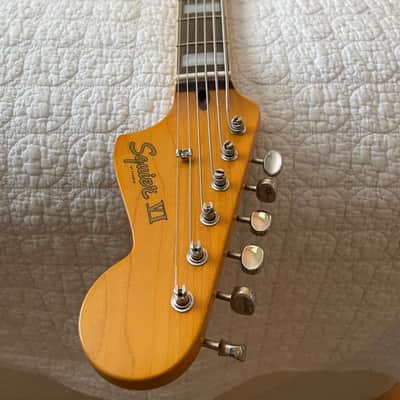 Squier Classic Vibe Bass VI, black, has chip on back, otherwise mint image 4