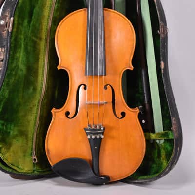 1926 Neuner & Hornsteiner 4/4 Violin Natural Finish w/OHSC image 1