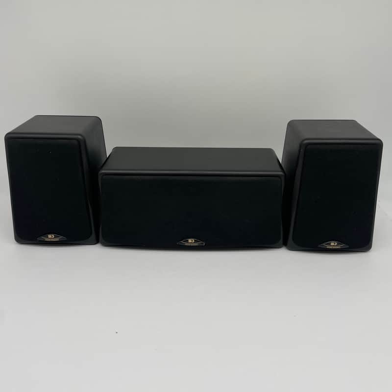 (3) Sound Dynamics Surround Satellite Speakers Canada Bookshelf Black *TESTED image 1