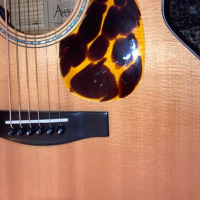 August acoustic electric jumbo usa made guitar image 7