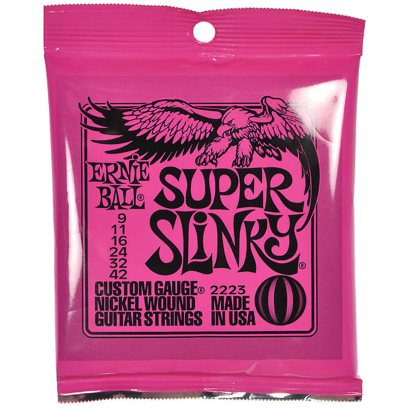Ernie Ball 2223 Super Slinky Electric Guitar Strings, .009 - .042 image 1