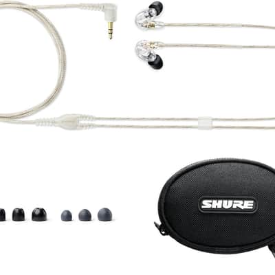 Shure SE215 PRO Wired Earbuds, Professional Sound Isolating Earphones with Clear Sound, Deep Bass, Secure in-Ear Fit, Carrying Case, Clear image 2