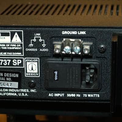 Avalon Design VT-737sp Vacuum Tube Channel Strip Preamp EQ Compressor 737 sp image 6