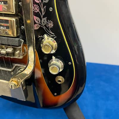 Vintage 1960's Teisco Del Rey ET-440 Spectrum 4 Sunburst Electric Guitar Made in Japan image 11