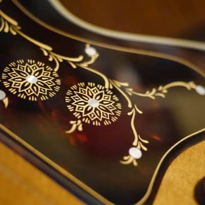 Gibson SJ-200 Standard 2013 Vintage Sunburst with Custom Engraved Pickguard and Fishman Ellipse Aura Pickup image 12