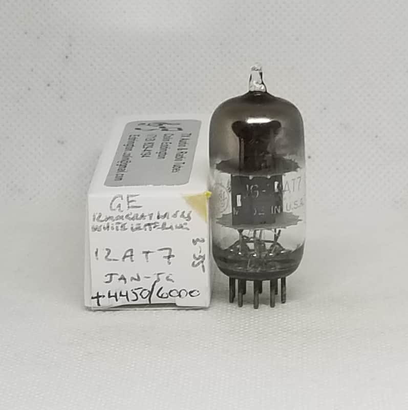 GE JAN 12AT7 Gray Plate Balanced Single NOS ECC81 image 1