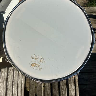 Premier Royal Scot Pipe Band Snare Drum #2 1970s - Grey Marble and Chrome image 5