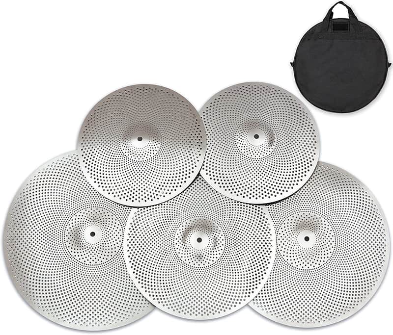 Low Volume Cymbal Quiet Tone Mute Cymbal set 14"hihat 16"Crash 18"crash 20"ride image 1
