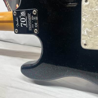 Fender 70th Anniversary Player Stratocaster strat Electric Guitar - Nebula Noir image 14