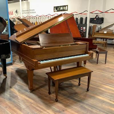 Charles Stieff 6'2" Satin Mahogany Grand Piano c1928 #43046 image 4