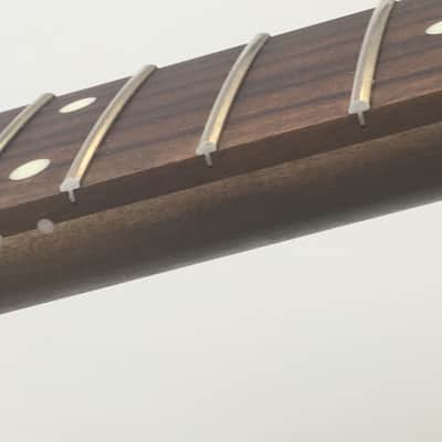 Vintage Modern Spec Lefty Fender Licensed Made in Japan Aged Relic Strat Guitar Neck Amber Loaded MIJ Nickel Gotoh Tuners image 9