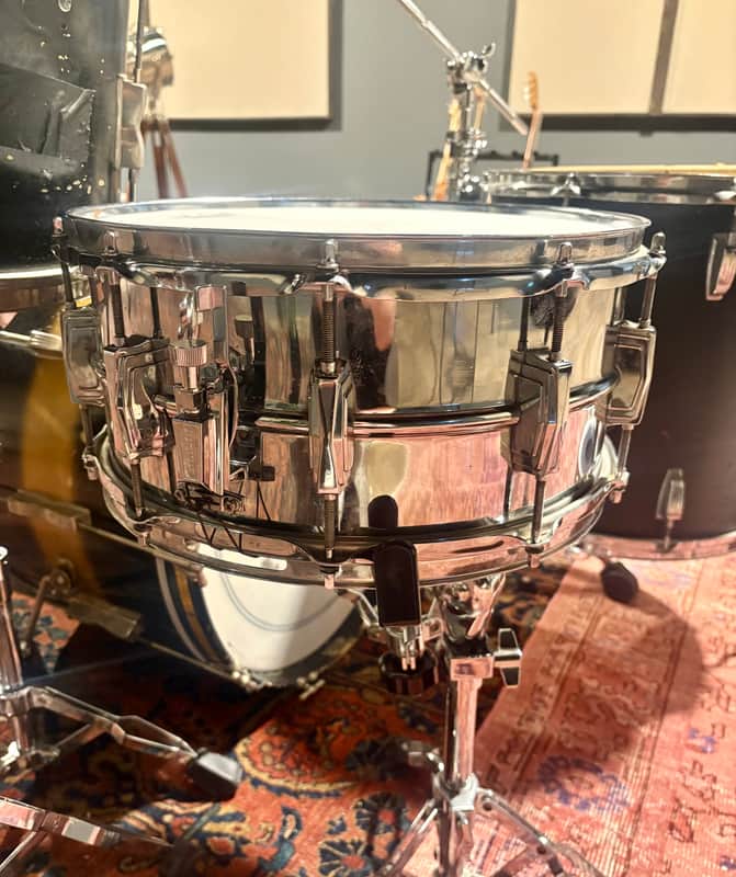 Ludwig LM402 Supraphonic 6.5x14" 10-Lug Aluminum Snare Drum