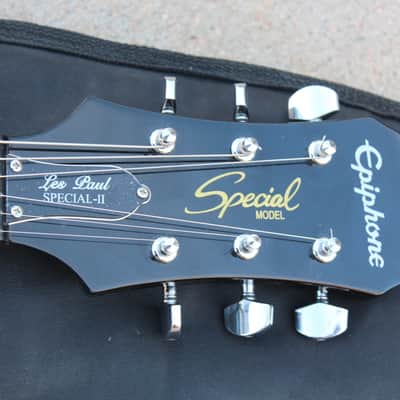 2014 Gibson Epiphone Les Paul Special II Translucent Black Flame Guitar Limited Edition Custom Shop image 12