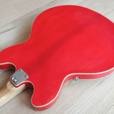 1960s Vox Cougar V214 Vintage Electric Bass Guitar Eko Italy Cherry Minty w/ohsc image 13