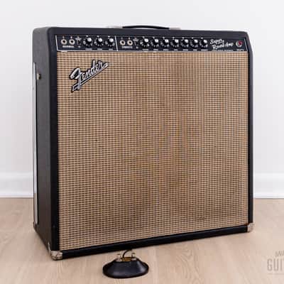 1967 Fender Super Reverb Black Panel Vintage Tube Amp w/ Cover & Ftsw, Fleet Foxes, Phil Ek-Owned image 1