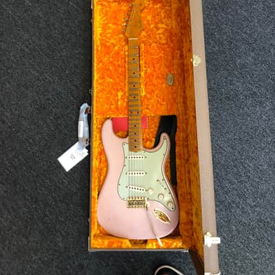 Fender 1962 Fender Stratocaster Custom Shop Journeyman Relic Dirty Shell Pink – Bone Tone Pickups 2022 - shell pink image 9