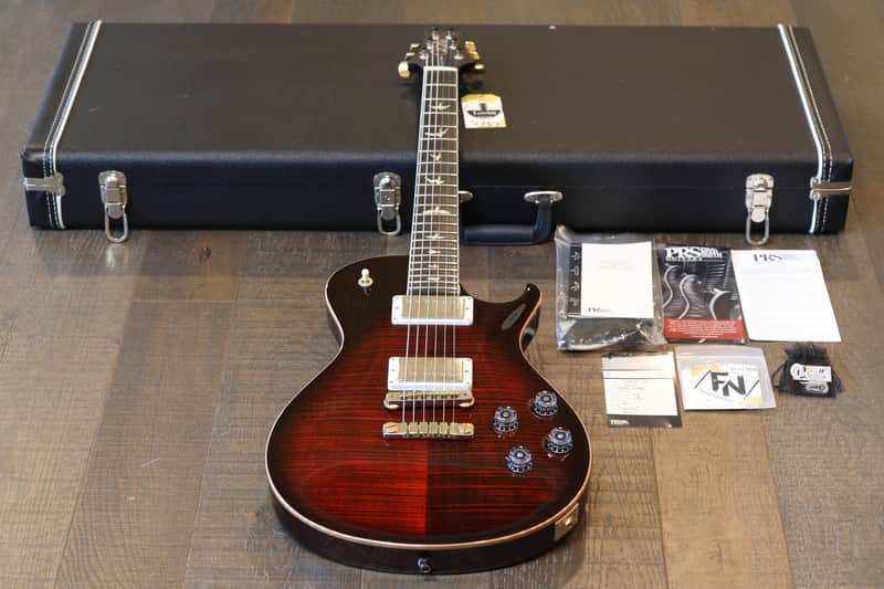 2019 PRS McCarty 594 Single-Cut Electric Guitar Fire Red Burst 10 Top + OHSC & Papers image 1