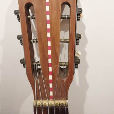 1950s Del Vecchio acoustic resonator guitar (red/gold sunburst) image 3