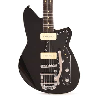 Reverend Jetstream 290 w/ Bigsby Electric Guitar Midnight Black image 2