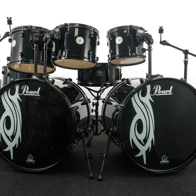 Pearl Joey Jordison Drum Kit, Black Lacquer image 7