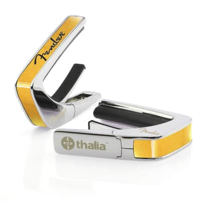 Thalia X Fender Guitar Capo - Chrome, Maple with Black Spaghetti Logo image 2