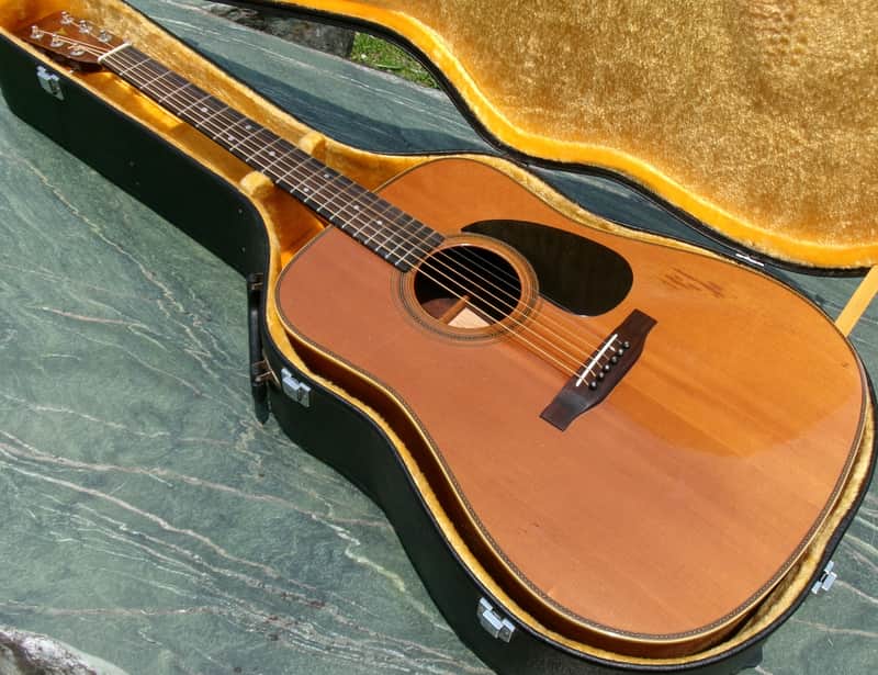 1973 Hand Made K Yairi YW400 Acoustic Guitar, very early model+Hard Case image 1