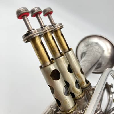 1921/2 Silver Couturier “Conical Bore” Bb/A Cornet image 8